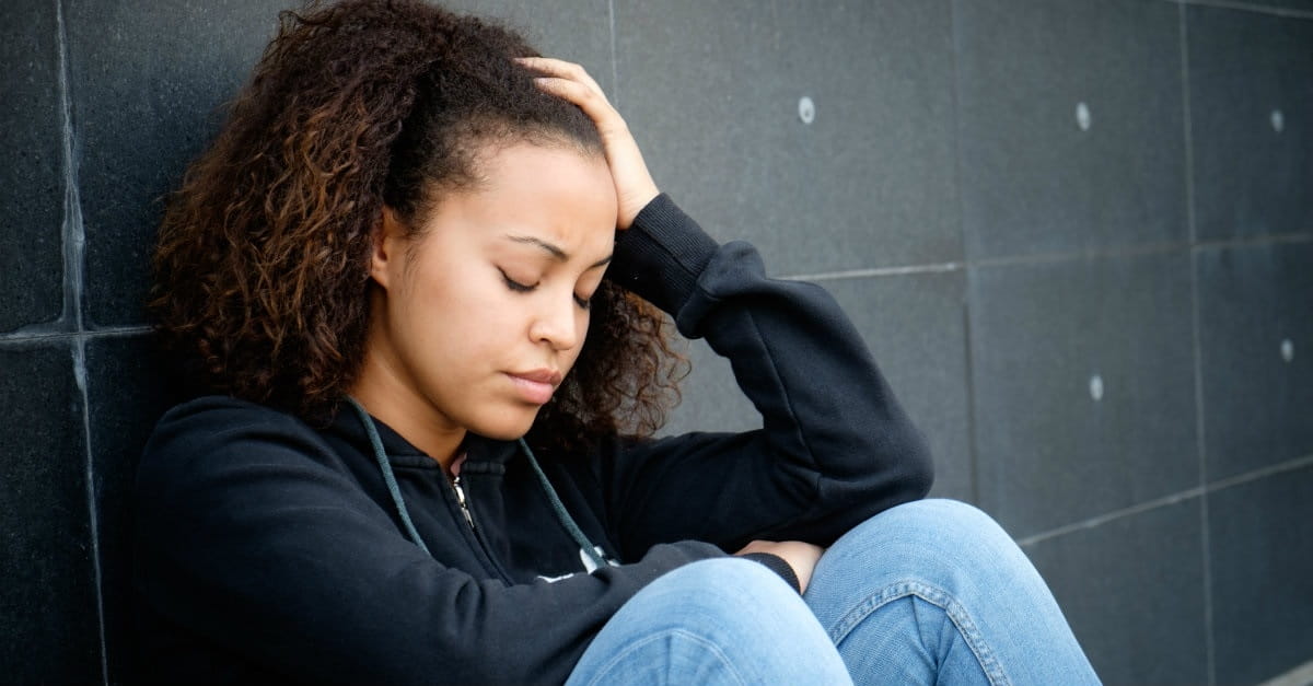 stressful woman